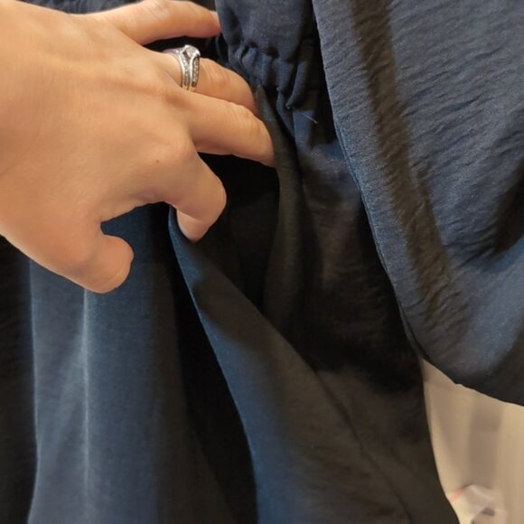 Calvin Klein Drawstring Tie Playsuit Dressy Romper Shorts 3/4 Sleeves Party - Picture 8 of 16